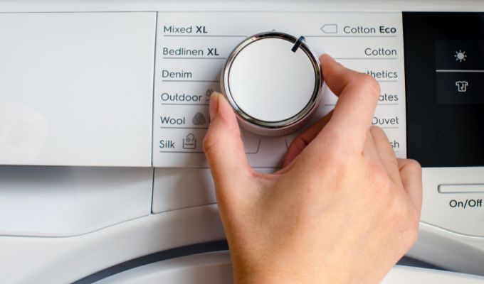 heat pump tumble dryer control settings